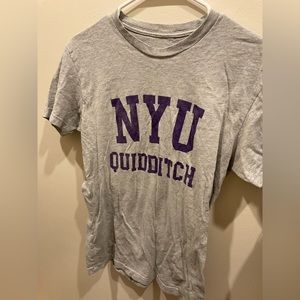NYU quidditch shirt